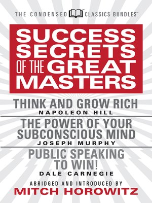 cover image of Success Secrets of the Great Masters (Condensed Classics)